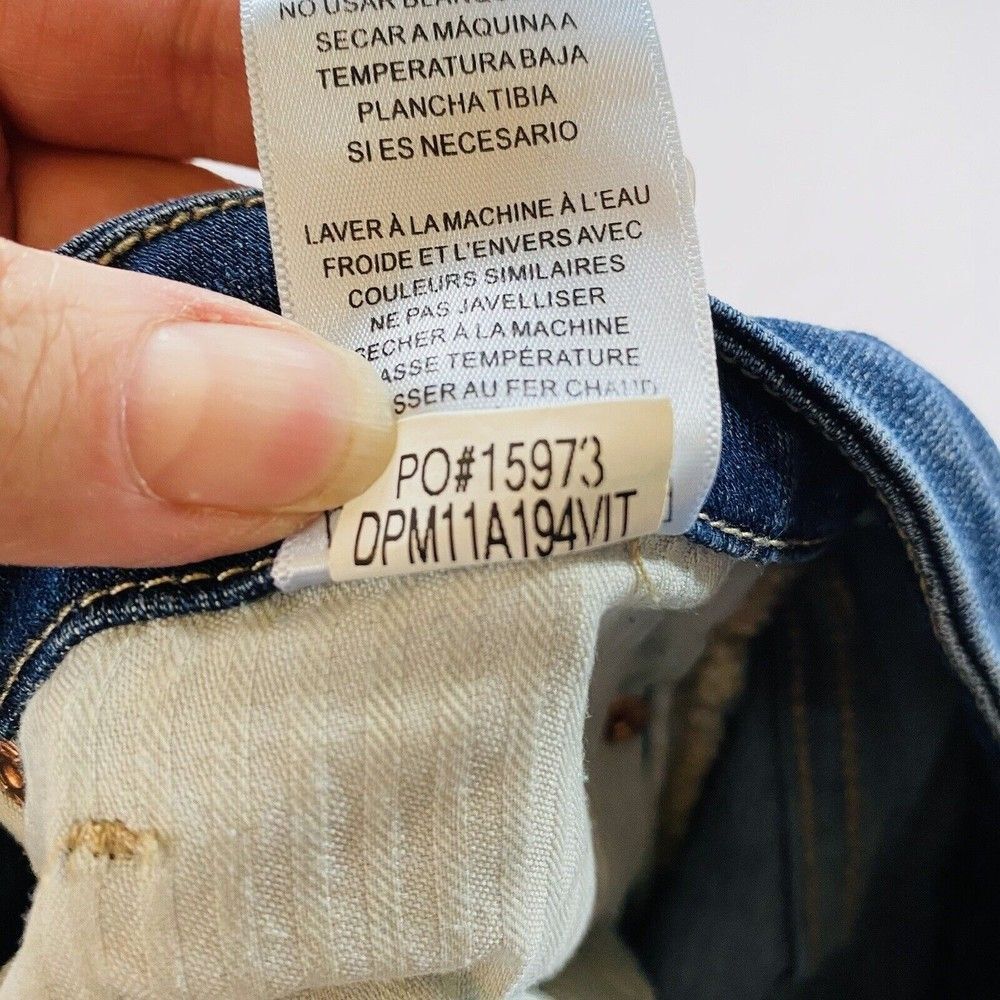 Dear John Joyrich Womens Size 32 Comfort Skinny Distressed Raw Hem Cropped - Picture 11 of 11
